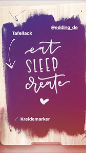 Auch ihr könnt euch ganz einfach ein tolles Chalk Lettering gestalten. 😊 Vielen Dank eineckig für dieses geniale Video! ❤️ | Edding Deutschland