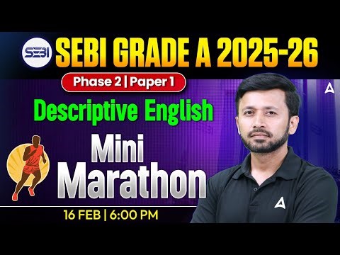 SEBI Grade A Phase 2 | Descriptive English Mini Marathon | Essay & Precis Writing | By Parth Sir