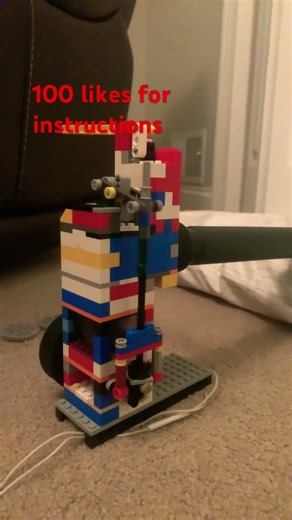 Overhead cam lego vacuum engine!! Any ideas how to make it fast list in comments. #legotechnic