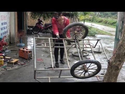 Genius Girl Fully Restores Destroyed 3-Wheel Vehicle | Insane Welding Skills!