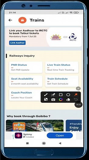 How to Check Train Time Table in Goibibo | Goibibo me Train Schedule Kaise Patta Kare