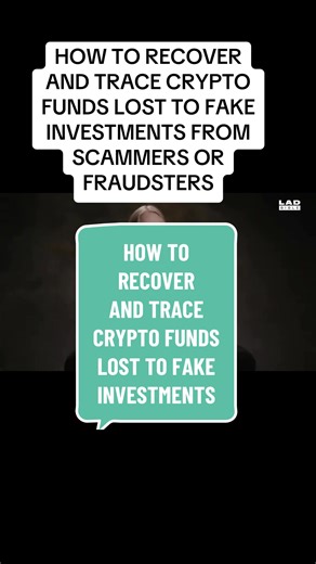 How to recover lost or stolen crypto from scammers #CyberSecurity #CryptoScams #cryptorecovery #DigitalWealth #fundrecovery