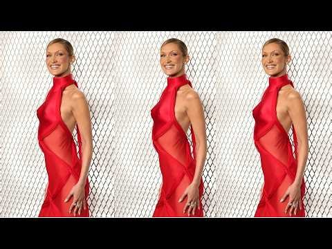 Bella Hadid Embraces Cowgirl Style in a Red-Hot Halter Top Held in Place by String