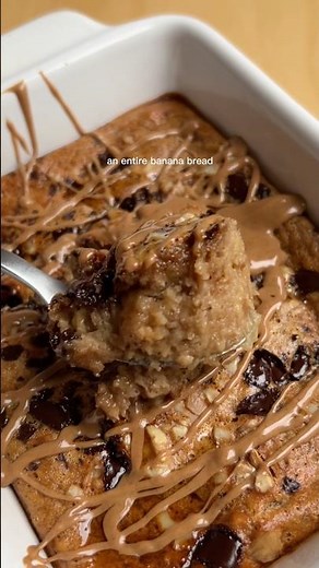 the ONLY single serve banana bread recipe you need