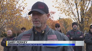 Motorcycle club dedicates flag pole to WWI veterans