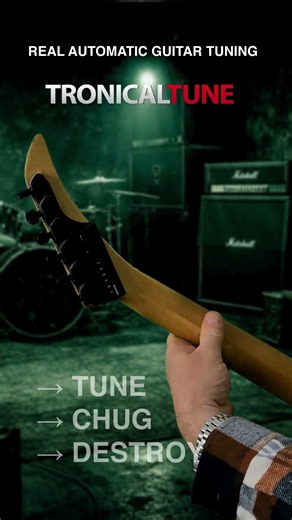 Drop C in Seconds – No 7-String Needed | TronicalTune #autotuner #guitartuner #metal #dropdtuning
