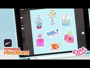 How To Draw Cute Stickers | PROCREATE TUTORIAL