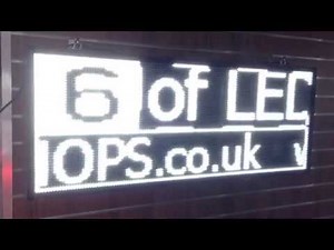 WHITE LED SCROLLING DIGITAL PROGRAMMABLE MOVING MESSAGE SIGN DISPLAY UltraBright