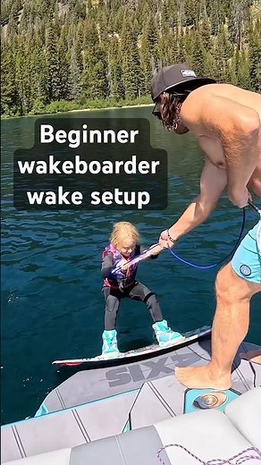 Beginner wakeboarding wake setup