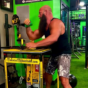 14K views · 292 reactions | Can World Armwrestling Champion, Monster Michael Todd pin this 200 lb weight stack using only 1 arm 10 times? Very few strong men could pin it ONCE! comment below and tag your strong buddies that you think could beat him. #armsport #armwrestling #strongman #armwrestlingchallenge #armwrestlingchampion #monstermichaeltodd #michaeltodd #armwrestlingtraining | Monster Michael Todd | Facebook