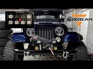 Overview: Auxbeam 8 Gang Switch Panel Install & Features (1976 Jeep CJ7)