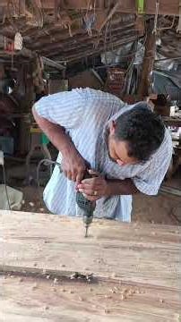 Joining planks to make a table #woodcraft #tips #rustic tables