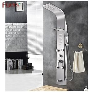 [Hot Item] Wall Mounted Multifunctional SPA Bathroom Shower Panel with Shelf