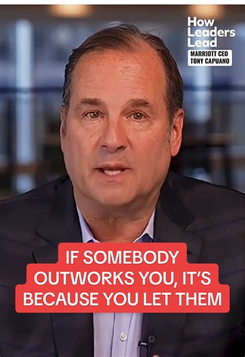 You can’t control every advantage others might have. But you can always choose how hard you work. That’s an edge no one can take from you. Tony Capuano - President & CEO of Marriott International #leadership #personalgrowth #selfimprovement #hardworking #motivation