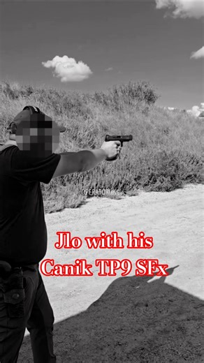 Jlo with his CANiK TP9 SFx 9mm #range #airsoft #shootingrange #pewpew