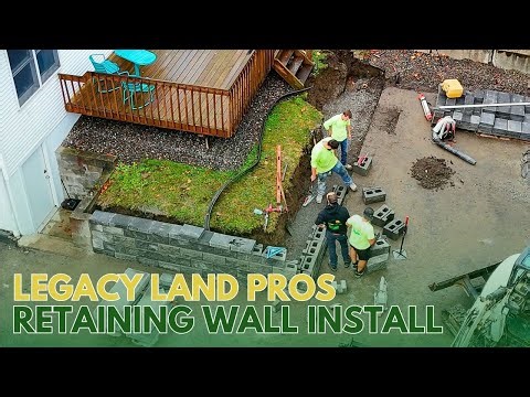 Retaining Wall Installation 🌳🪨