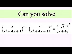 Want to Beat This Amazing Algebraic Equation? | Watch Here!