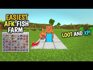 🔥 MOST EASIEST AFK Fish XP Farm for Minecraft Bedrock 1.21 (2025) – WORKS on ALL Versions!