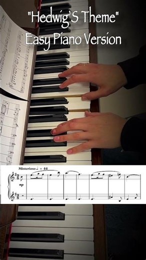 John Williams - Harry Potter Hedwig's Theme #piano #harrypotter #easypiano #pianotutorial