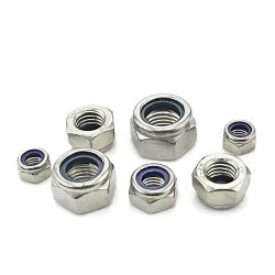 [Hot Item] SS304 SS316 DIN985 Nylon Nut Stainless Steel A2-70 A4-80 Nylon Lock Nuts