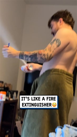 I turned my deodorant into a fire extinguisher 🤯💨 #deodorant #hack #lifehacks | UNILAD Tech