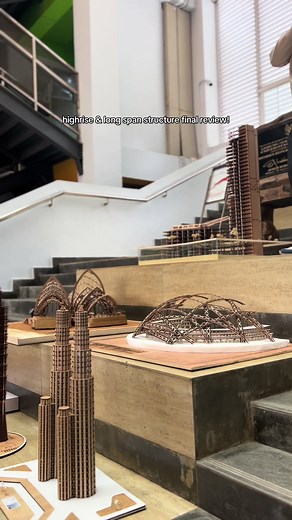 final review structure🏙️🏟️ #undip #architecturestudent #structure #pilars