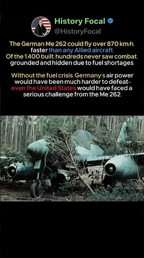 Me 262: Nazi Germany’s Jet Feared by the U.S. #ww2 #usa #history