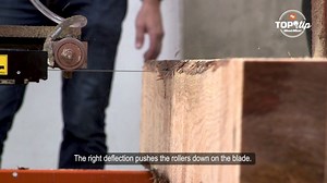 Blade guide rollers ensure that the bandsaw blade cuts straight. Flat spots on the rollers start when the blade's deflection is wrong, whereas the correct deflection pushes the rollers down on the blade. Clean your blade guide rollers regularly. Watch this video to see how. #sawmill #woodmizer #toptip | Wood-Mizer | Facebook