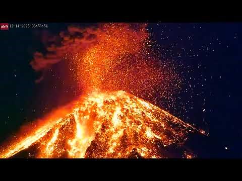 Dec 14, 2025: Spectacular Eruption from Fuego Volcano, Guatemala