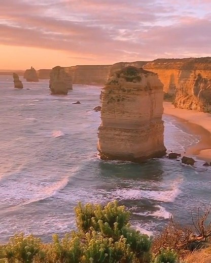 Take a few moments out of your day to soak up the serenity of the Visit 12 Apostles 🧡 This spectacular sunset was captured by IG/mygreatescapes and is a must-stop destination on any Visit the Great Ocean Road road trip! | Australia.com