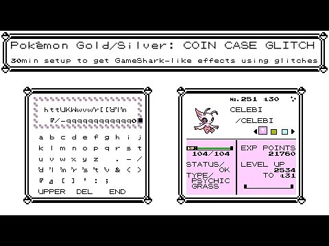 Pokémon Gold/Silver: Using the Coin Case Glitch to set up a cheat engine