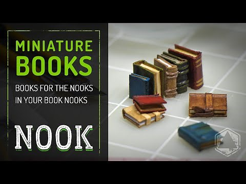 Book Nook DIY - Miniature Books for the Nooks in Your Nook
