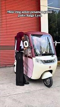 sepeda listrik roda 3 antar galon #sepedalistrik #bajaj #selis