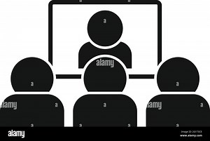 Conference video call icon, simple style Stock Vector Image & Art - Alamy