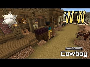 Minecraft Wild West | How to build a Cowboy | tutorial