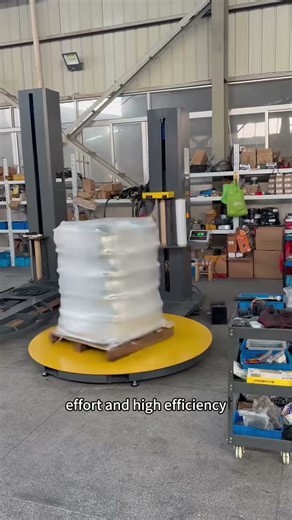automatic pallet wrapping machine with scale