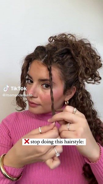 Braids Loop End Tutorial for Curly Hairstyles | Hair Hack 💕