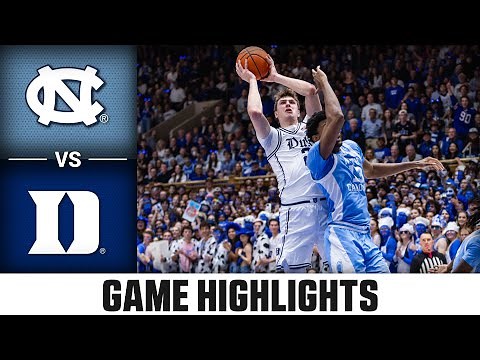 North Carolina vs. Duke Game Highlights | 2024-25 ACC Men's Basketball