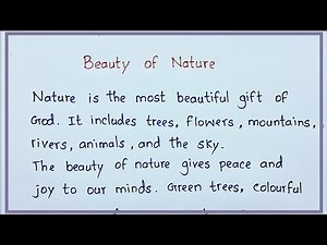 Beauty of Nature Essay in English | Short Essay for Students | Nifty’s English