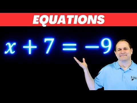 Solving Equations - The Easy Way, Practice & Master