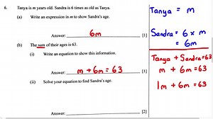 BJC Math Paper 2 - Algebra Word Problems