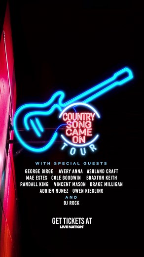 Tickets are on sale now for the Country Song Came On Tour with many special guests!* Get your tickets and we’ll see y’all out there. *support varies by city | Luke Bryan