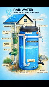 How a Rainwater Harvesting System Works A rainwater harvesting system is designed to collect, filter, and store rainwater from a building’s roof for later use. This type of system helps reduce dependence on drinking water supplies, makes use of a natural resource, and supports water conservation at the household level. The process begins at the roof gutter, where rainwater is directed into a downspout. Before entering the storage tank, the water passes through a self-cleaning filter that removes