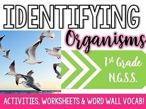 Identifying Organisms- Living Things- 1st Grade Science NGSS- 1-LS1-1