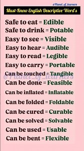 Powerful Words That Describe Qualities👩‍🏫