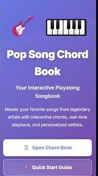 Pop Song Chord Book – The Ultimate Chord Practice & Play-Along Tool