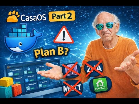 CasaOS on the Pi 5: Home Assistant Docker problems (Node-RED, MQTT, ZHA) #homeassistant #casaos