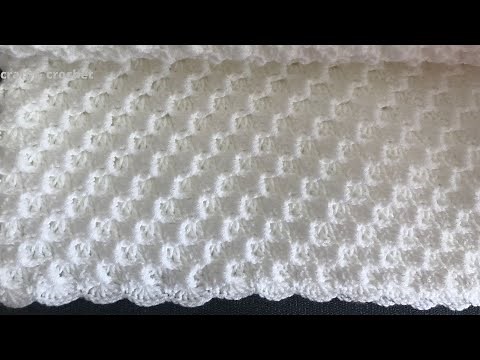 Easy crochet baby blanket /craft & crochet corner to corner blanket pattern 7825 / Crystal waves C2C