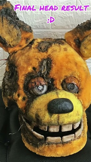 SPRINGTRAP COSPLAY PART 4 #fnaf #springtrap #cosplay #diy #fyp #viral #viralshorts #cardboard