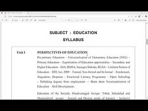 PG TRB Education Psychology New Syllabus 2025 | Matheasy Academy